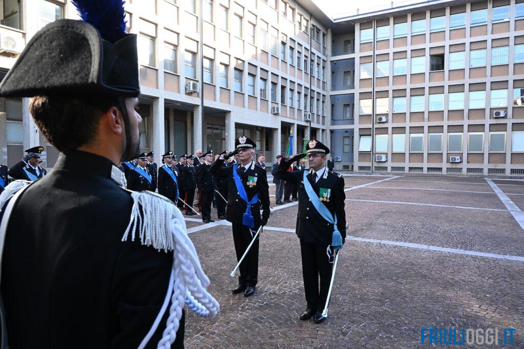 Cambio al vertice dei Carabinieri Fvg: Petitto nuovo comandante, Vitagliano a Roma