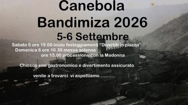 Locandina della Bandimiza 2026 a Canebola di Faedis