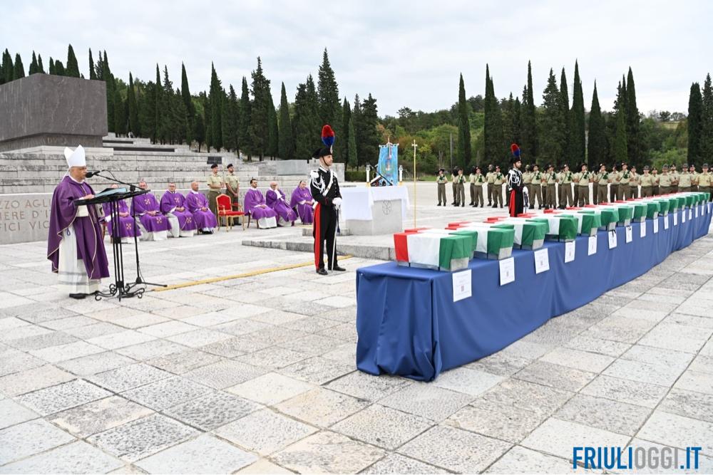 Ritrovati in Slovenia, i resti di 32 soldati tornano in Italia: la cerimonia a Redipuglia