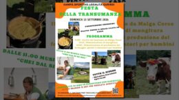 Locandina della Festa della Transumanza 2026 a Curiedi