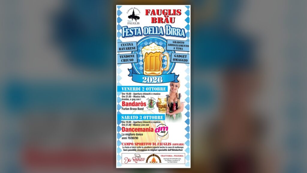 Locandina ufficiale di Fauglis Bräu 2026 a Gonars