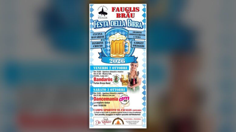 Locandina ufficiale di Fauglis Bräu 2026 a Gonars