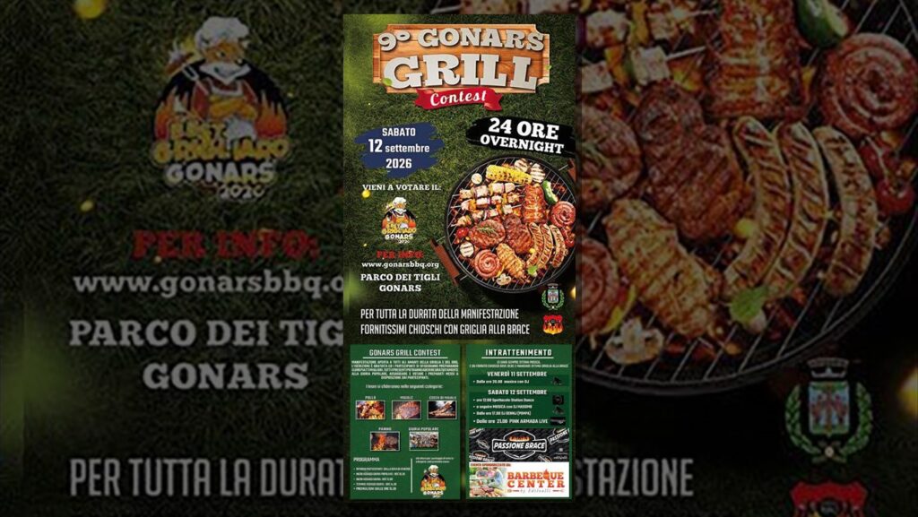 Locandina del Gonars Grill Contest 2026