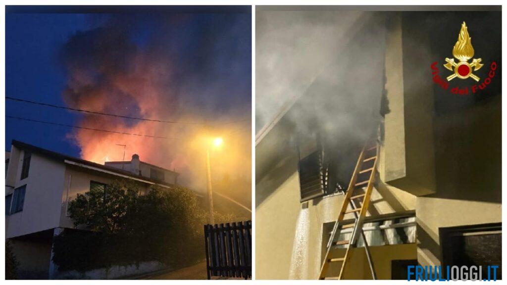 Incendio in un’abitazione a Trieste, uomo salvato dalle fiamme: due persone in ospedale
