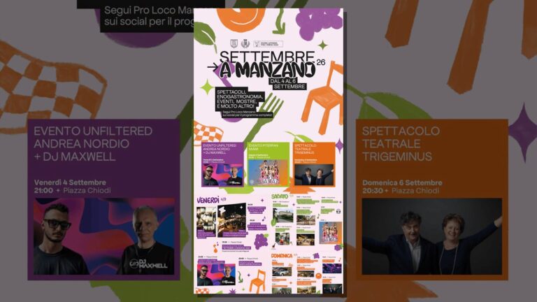 Locandina di Settembre a Manzano 2026