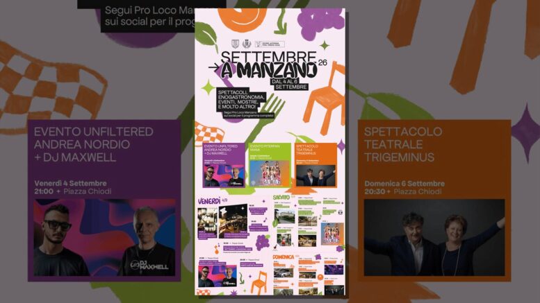 Locandina di Settembre a Manzano 2026