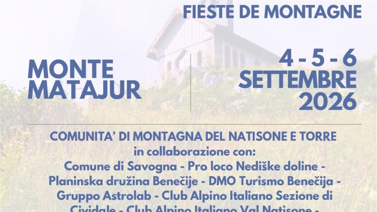 Immagine ufficiale della 50ª Festa della Montagna sul Matajur