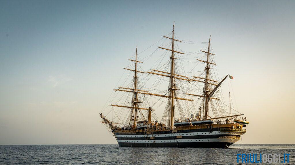 La nave Amerigo Vespucci arriva in Friuli Venezia Giulia per il gran finale del Tour mondiale