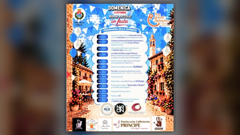 Locandina ufficiale di Rorai Piccolo in Festa 2026 a Porcia