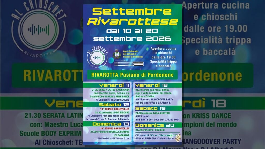 Locandina del Settembre Rivarottese 2026