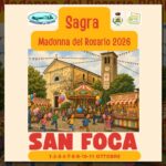 Locandina ufficiale della Sagra della Madonna del Rosario 2026 a San Foca