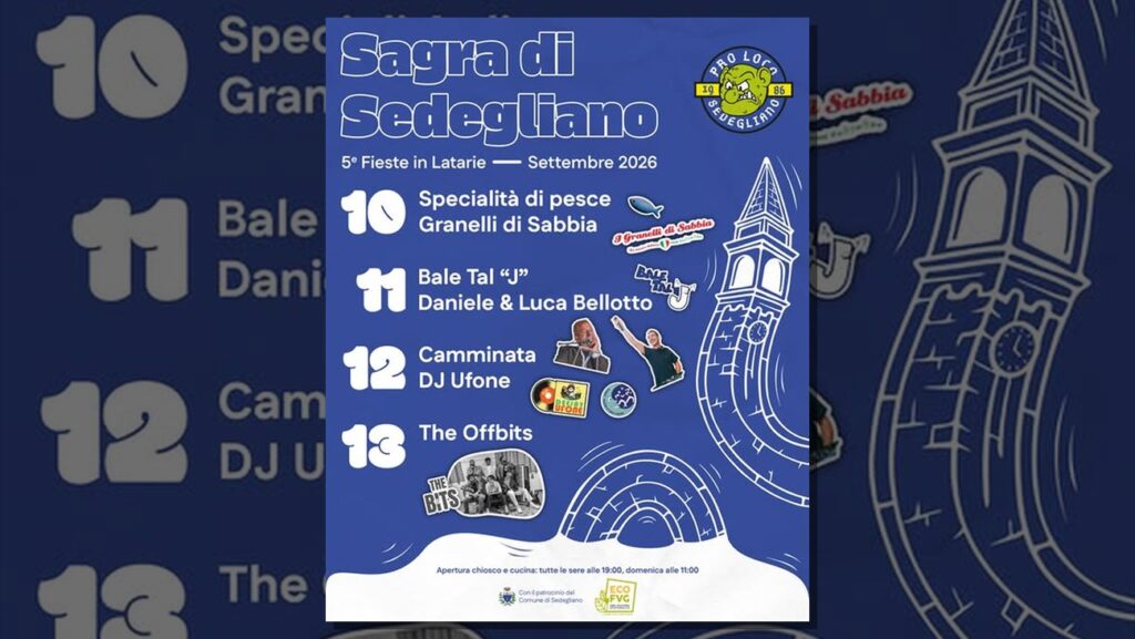 Locandina della Sagra di Sedegliano 2026