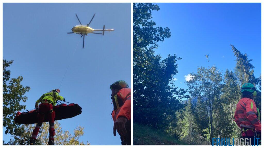 Cade con la bici al Bike Park, 25enne soccorsa in elicottero: tre bambini punti dalle vespe a Malga Grantagar
