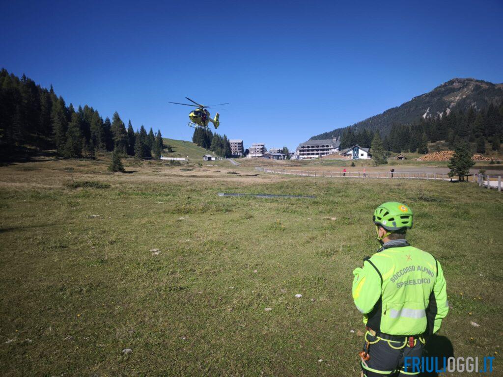 Soccorso escursionista austriaco bloccato a 1.700 metri, a Passo Pramollo