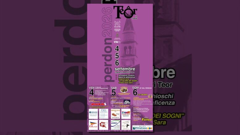 Locandina di Teôr in Fieste 2026 a Rivignano Teor