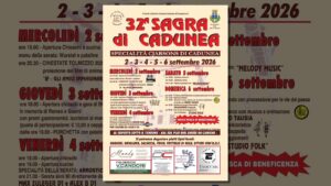 Locandina della 32ª Sagra di Cadunea a Tolmezzo