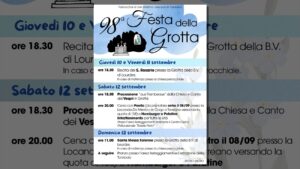 Locandina della Festa della Grotta 2026 a Torreano
