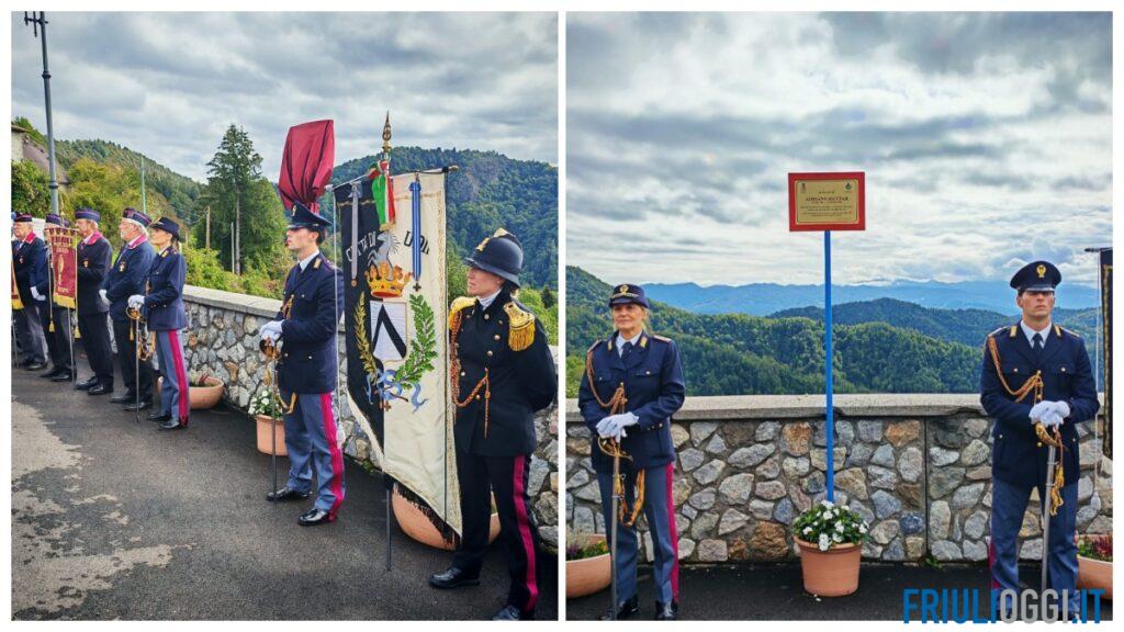 La piazza di Clabuzzaro dedicata ad Adriano Ruttar, poliziotto morto nella strage di Natale