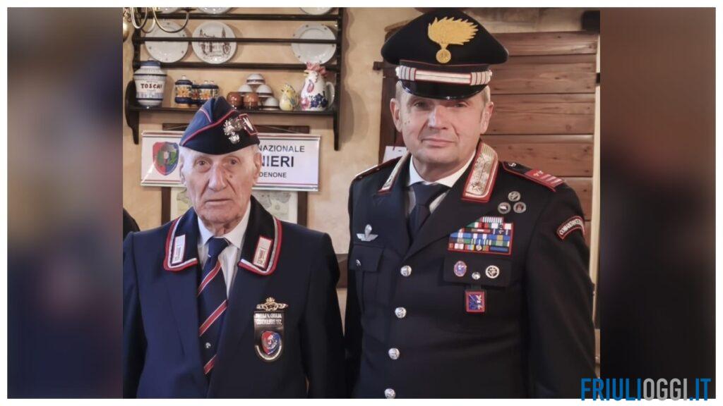 Novant’anni e una vita da Carabiniere: l’omaggio dell’Arma a Gino Niero