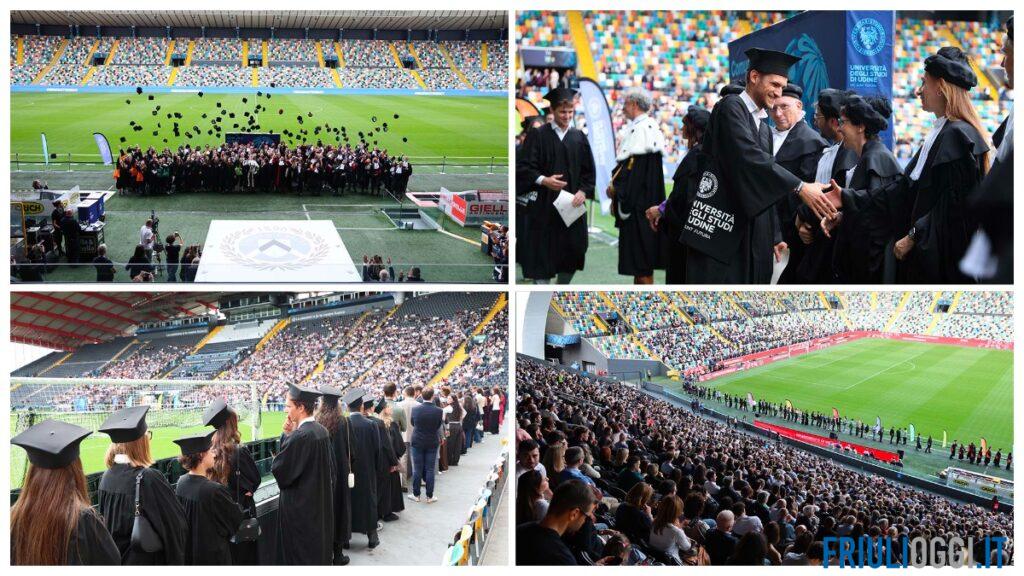 In 6mila allo stadio Friuli: il Graduation Day dell’Università di Udine