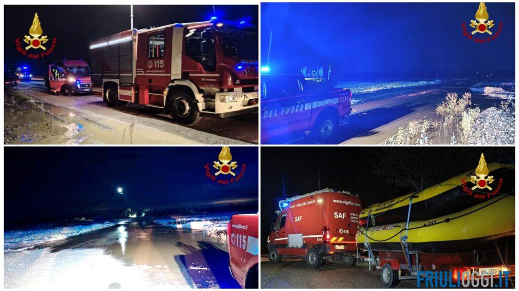 Auto sommersa nel torrente Meduna, tre persone bloccate su un isolotto: salvate con l’elicottero