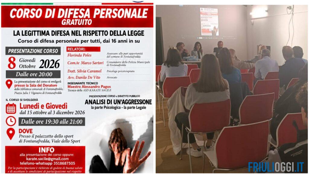 Dalla paura alla difesa: a Fontanafredda un corso gratuito contro le aggressioni