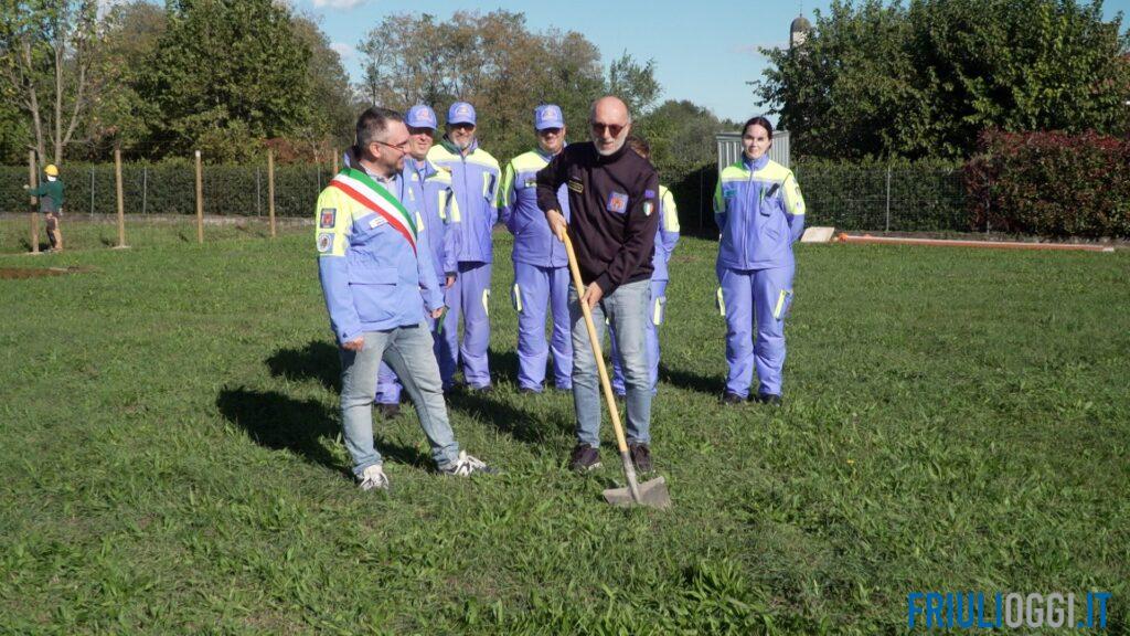 A Campoformido la Protezione civile avrà una nuova casa: posata la prima pietra