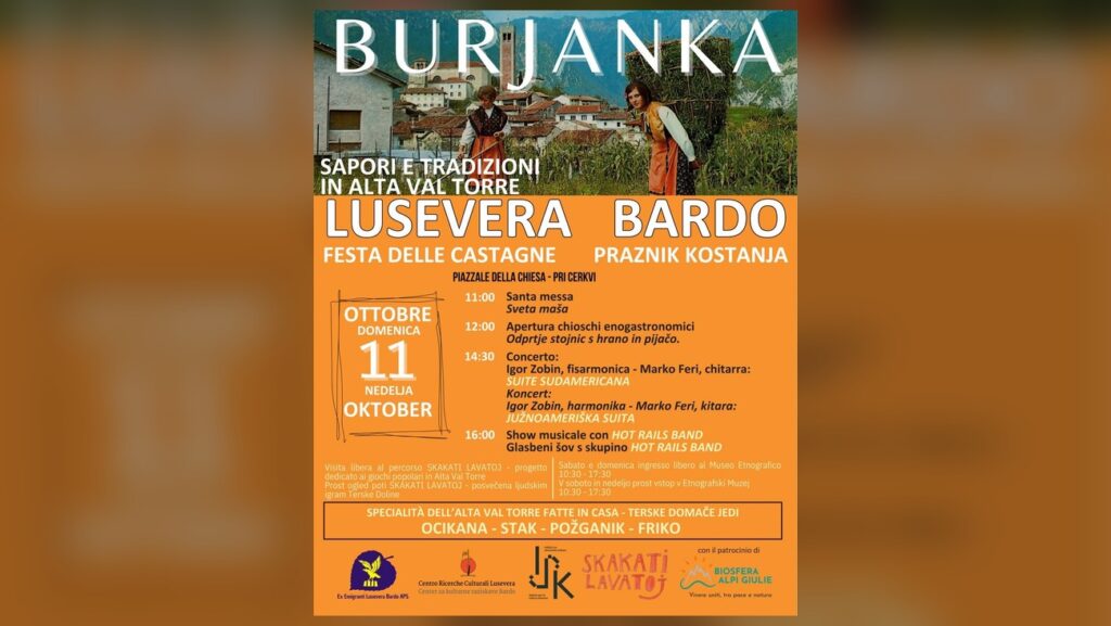 Locandina ufficiale di Burjanka 2026 a Bardo di Lusevera