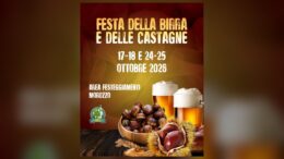Locandina ufficiale della Festa della Birra e delle Castagne 2026 a Moruzzo