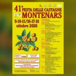 Locandina ufficiale della Festa delle Castagne 2026 a Montenars