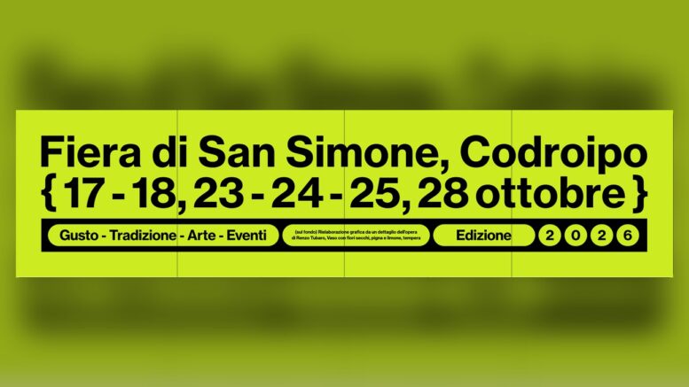 Programma ufficiale della Fiera di San Simone 2026 a Codroipo
