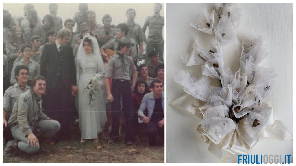 Il matrimonio tra le tende del terremoto, dopo 50 anni il bouquet torna in Friuli
