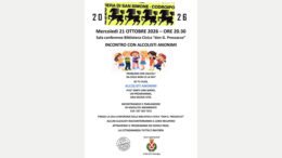 Locandina ufficiale dell’incontro con Alcolisti Anonimi a Codroipo il 21 ottobre 2026