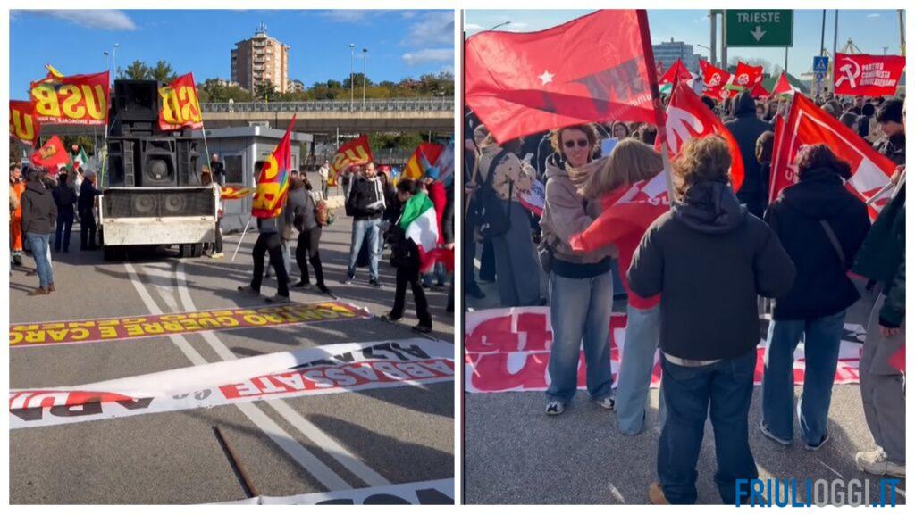 Sciopero a Trieste, migliaia di persone scendono in piazza: il corteo