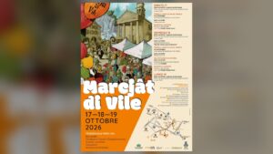 Locandina ufficiale del Marcjât da Vile 2026 a Villa Santina