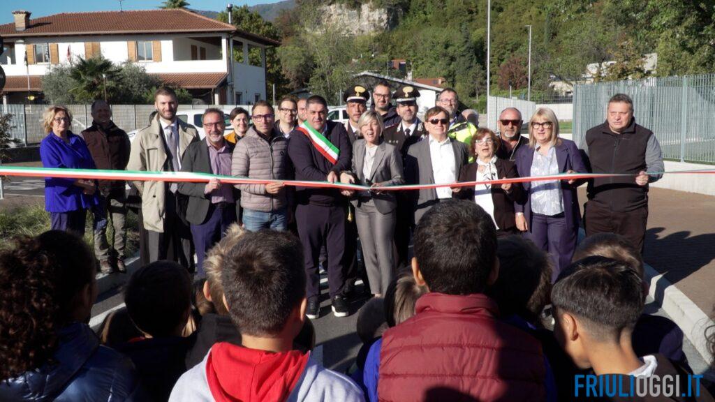 Inaugurata la nuova rotatoria di Osoppo: ora si guarda a scuole, sport e Parco del Rivellino