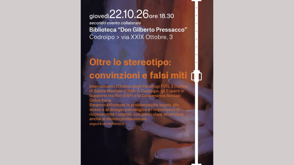 Locandina ufficiale di Oltre lo stereotipo a Codroipo il 22 ottobre 2026