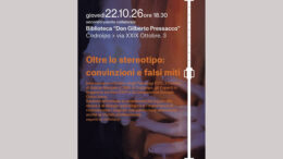 Locandina ufficiale di Oltre lo stereotipo a Codroipo il 22 ottobre 2026