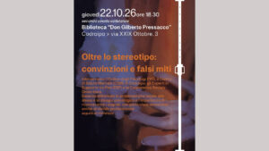Locandina ufficiale di Oltre lo stereotipo a Codroipo il 22 ottobre 2026