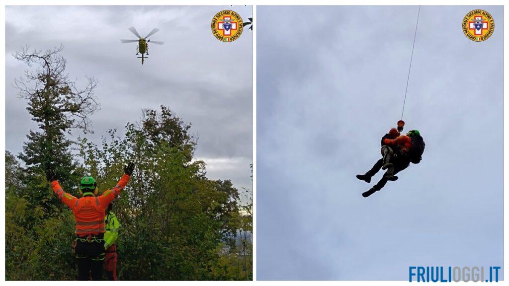 Malore nel bosco mentre cerca funghi e castagne, 50enne soccorso con l’elicottero