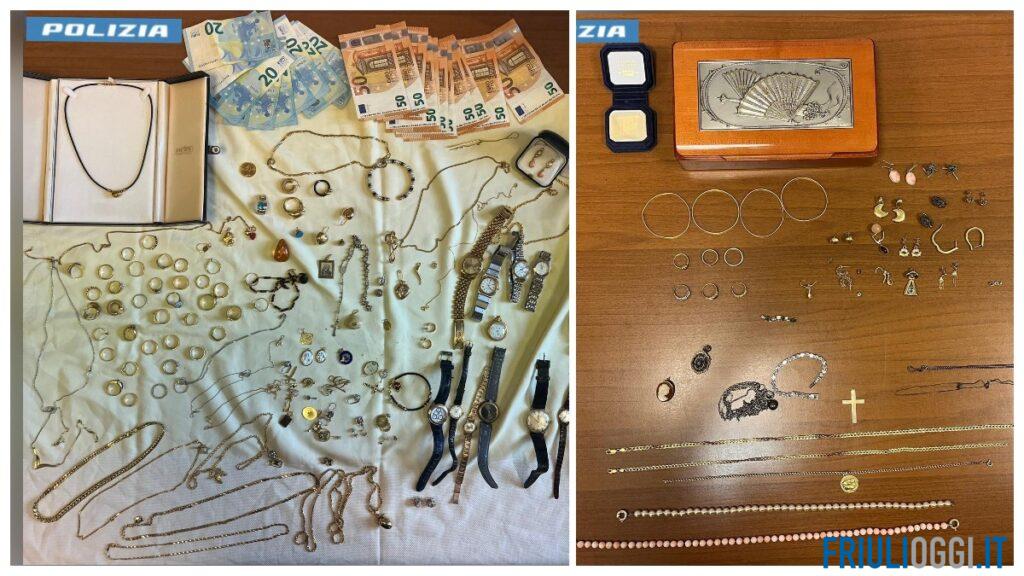 Si fingono carabinieri e le portano via 60mila euro in gioielli: arrestati a Buttrio